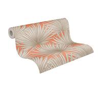 A.S. Création Antigua 390903 - Papel pintado floral (10,05 m x 0,53 m, fabricado en Alemania), color naranja