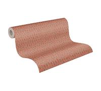 A.S. Création Antigua 390922 - Papel pintado (10,05 m x 0,53 m, fabricado en Alemania), color rojo y naranja