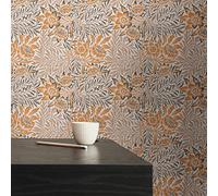 A.S. Création Architects Paper Art of Eden 390582 - Papel pintado para pared, diseño floral, 10,05 m x 0,53 m, color naranja, beige, blanco y negro