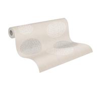 A.S. Création Best of Vlies 937912 93791-2 - Papel pintado floral (10,05 m x 0,53 m), diseño de flores, color beige y marrón