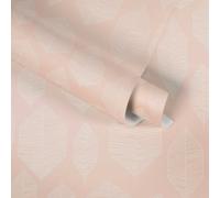 A.S. Création Blättermotiv Papel Pintado My Choice 2023 Rosa Blanco 530 mm
