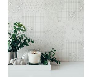 A.S. Création Blumenmchen Maison Charme 390662 - Papel pintado no tejido, 10,05 m x 0,53 m, fabricado en Alemania