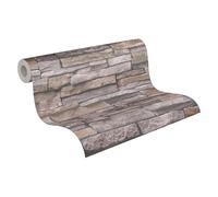 A.S. Création Bricks & Stones 388133 - Papel pintado (10,05 m x 0,53 m), color beige