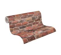 A.S. Création Bricks & Stones 388141 - Papel pintado (10,05 m x 0,53 m), color rojo y naranja