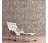 A.S. Création Bricks & Stones 389312 - Papel pintado (10,05 m x 0,53 m), color beige
