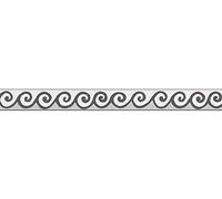 A.S. Création cenefa autoadhesivo Stick Ups 2 negro blanco 5,00 m x 0,05 m 303461