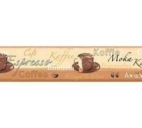 Livingwalls cenefa autoadhesiva Stick Ups beige marrón crema 5,00 m x 0,13 m 898517