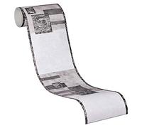 A.S. Création cenefa autoadhesivo Stick Ups gris negro blanco 5,00 m x 0,13 m 900623