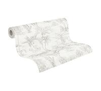 A.S. Création Jungle 380211 38021-1 - Papel pintado (10,05 m x 0,53 m), color beige y gris