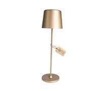 A.S. Création Lámpara de sobremesa LED con cable de carga en metal y plástico dorado - Lámpara de sobremesa Cordless Warm white Dimmable DD129458 - Uso interior - 10cm (ancho) x 37cm (alto)