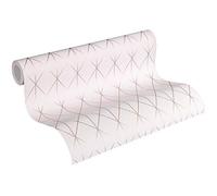A.S. Création Laura N. 365753 36575-3 - Papel pintado (10,05 m x 0,53 m), diseño escandinavo, color rosa metalizado