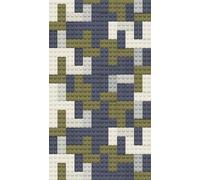 A.S. Création Papel pintado para habitaciones infantiles Lilly & Luis papel pintado fotográfico con diseño de bloques de construcción, 1,59 m x 2,80 m, beige, azul, verde 770651.