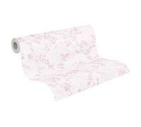 A.S. Création Papel pintado para habitaciones infantiles Lilly & Luis papel pintado no tejido con diseño de ramas, 10,05 m x 0,53 m, crema, rosa, fabricado en Alemania, 770791.