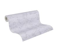 A.S. Création Lilly & Luis papel pintado no tejido con motivo para niños en gris - papel pintado monopatín 10,05 x 0,53 m - 771741