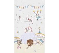 A.S. Création Lilly & Luis papel pintado no tejido con motivo para niños en multicolor - papel pintado circo 8,80 x 0,53 m - 770721