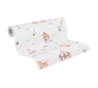 A.S. Création Papel pintado para habitaciones infantiles Lilly & Luis papel pintado no tejido con diseño de circo, 10,05 m x 0,53 m, multicolor, fabricado en Alemania, 771481.