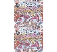 A.S. Création Papel pintado para habitaciones infantiles Lilly & Luis papel pintado no tejido con efecto grafiti, 1,59 m x 2,80 m, colorido, fabricado en Alemania, 770631