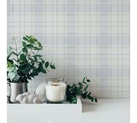 A.S. Création Maison Charme 390722 - Papel pintado (10,05 x 0,53 m), diseño de cuadros, color rosa y blanco