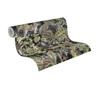 A.S. Création Michalsky Living Change is Good 379901 Jungle Joy - Papel pintado no tejido, color verde y negro