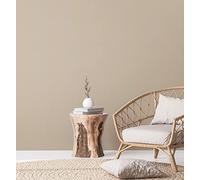 A.S. Création Natural Living 386621 - Papel pintado liso (10,05 x 0,53 m, sin PVC), color beige