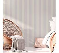 A.S. Création Natural Living 386653 - Papel pintado a rayas, 10,05 x 0,53 m, fabricado en Alemania