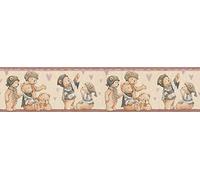 A.S. Création Only Borders 10 879325 8793-25 - Cenefa autoadhesiva (5 x 0,17 m), color beige y multicolor