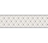 A.S. Creation Only Borders 11 384218 - Cenefa de fieltro geométrico, 5,00 x 0,17 m, color gris