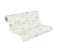 A.S. Création Papel de Pared no Tejido - Papel Pintado Floral en Colores Variados, Verde y Crema - Papel Pintado para Diversas Habitaciones - Papel Pintado de Pared en 10,05 m x 0,53 m