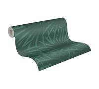 A.S. Création Papel pintado de hojas de palmera verde oscuro - Casual Living 393383 - Papel pintado no tejido de alta calidad para dormitorio - 10,05 m x 0,53 m - Fabricado en Alemania