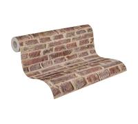 A.S. Création papel pintado de papel Authentic walls beige marrón rojo 10,05 m x 0,53 m 302191