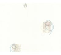 A.S. Création papel pintado de tejido-no-tejido Life azul marrón blanco 10,05 m x 0,53 m 162229