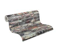 A.S. Création Papel Pintado Efecto Piedra Elements Papel pintado tejido no tejido 10.05 m x 0.53 m Marrón Gris Beige Fabricado en Alemania 362811 36281-1