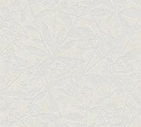A.S. Création Papel Pintado Floral Crema Blanco Terra 389245 - Papel pintado no tejido Plantas - 10,05 m x 0,53 m Fabricado en Alemania