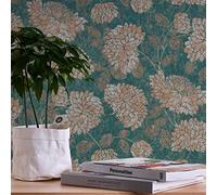 A.S. Création Papel pintado Floral Gold Attractive 2 390254 - Papel pintado (10,05 m x 0,53 m, fabricado en Alemania)
