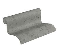 A.S. Création Papel Pintado Liso New Walls Papel pintado tejido no tejido 10.05 m x 0.53 m Gris Beige Fabricado en Alemania 374291 37429-1