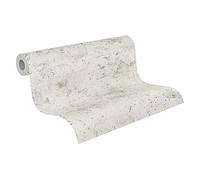 A.S. Création Papel Pintado Liso New Walls Papel pintado tejido no tejido 10.05 m x 0.53 m Gris Fabricado en Alemania 374292 37429-2