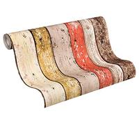 A.S. Création papel pintado New England beige marrón rojo 10,05 m x 0,53 m 895127