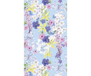 A.S. Création - Papel pintado no tejido con flores en lila, amarillo y azul, para varias habitaciones, XXL, 2,80 x 1,59 m