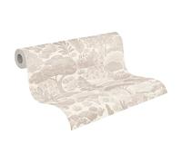 A.S. Création papel pintado no tejido con motivo de árboles en gris, blanco - papel pintado floral 10,05 m x 0,53 m - 791852
