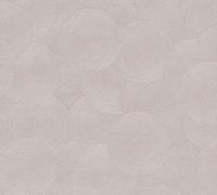 A.S. Création papel pintado no tejido con patrón circular en beige, gris - papel pintado étnico liso 10,05 m x 0,53 m - 790935