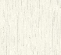 A.S. Création Papel pintado no tejido con purpurina a rayas, 10,05 m x 0,53 m, color gris y blanco, fabricado en Alemania 364521 36452-1