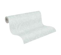 A.S. Création Papel pintado no tejido con ramas en verde, verde claro y blanco - Papel pintado de alta calidad con aspecto natural - Papel pintado de pared Bosque 397662 para pasillo salón - Fabricado
