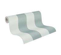 A.S. Création Papel pintado no tejido con rayas en verde verde claro - Papel pintado a rayas de alta calidad 397911 - 10,05 m x 0,53 m - Papel pintado para salón - Fabricado en Alemania
