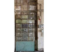 A.S. Création Papel pintado no tejido, estilo industrial en verde, beige y marrón, papel pintado para diferentes habitaciones, mural XXL 2,80 m x 1,59 m