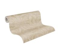 A.S. Création Papel pintado no tejido plantas gris blanco - Jade 395014 - Papel pintado de alta calidad para salón - 10,05 m x 0,53 m - Fabricado en Alemania