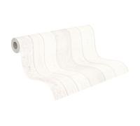 Papel Pintado Madera Elements A.S. Création Papel pintado tejido no tejido 10.05 m x 0.53 m Blanco Gris Fabricado en Alemania 855046 8550-46