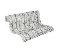 A.S. Création Papel Pintado - Papel Pintado de Bosque en Blanco, Gris y Negro - Papel de Pared para Diferentes Espacios - Papel Pintado de Pared en 10,05 m x 0,53 m