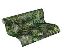A.S. Création Papel Pintado - Papel Pintado de Jungla en Verde - Papel de Pared para Varios Espacios - Papel Pintado de Pared de 10,05 m x 0,53 m