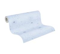 A.S. Création Lilly & Luis papel pintado no tejido con motivo para niños en azul, blanco - papel pintado universo 10,05 x 0,53 m Made in Germany - 771312