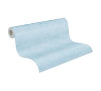 A.S. Création Papel pintado para habitaciones infantiles Lilly & Luis Papel pintado no tejido de un solo color - 10,05 m x 0,53 m - Azul - Fabricado en Alemania - 771789